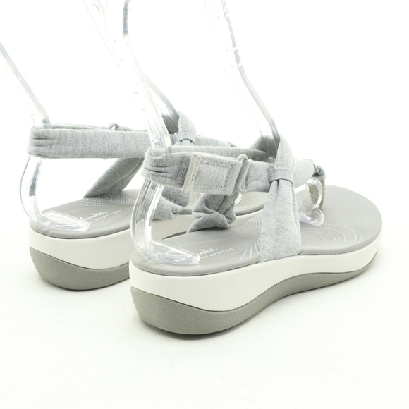 Clarks Cloudsteppers Arla Nicole Sandals Women 6.5 Gray/White - Picture 10 of 16